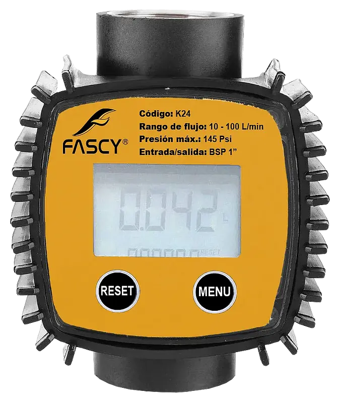 MEDIDOR DIGITAL COMBUSTIBLE FASCY K24 10-100 L/MIN