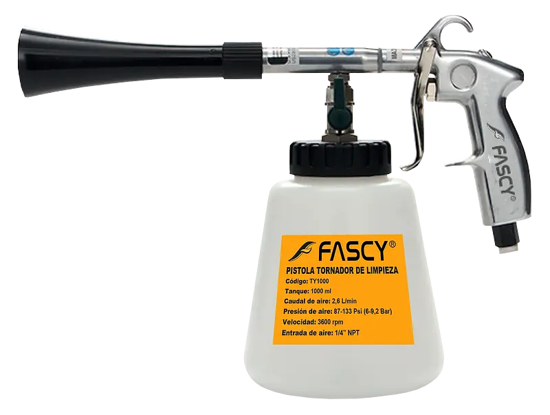 PISTOLA TORNADOR DE LIMPIEZA FASCY TY1000 1000ML 3600RPM