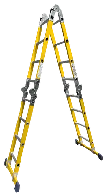 ESCALERA DE FIBRA DE VIDRIO ARTICULADA