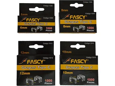 GRAPA TIPO C 0.7MM 1000 PZS