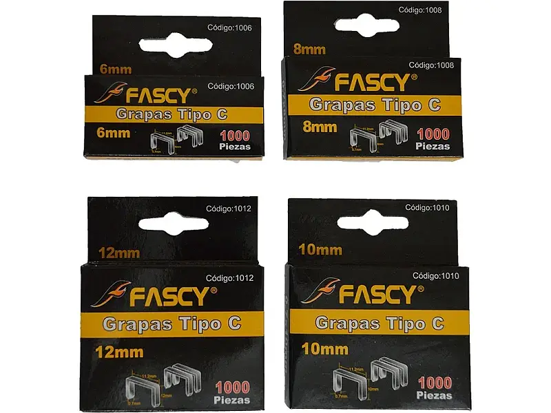 GRAPA TIPO C 0.7MM 1000 PZS