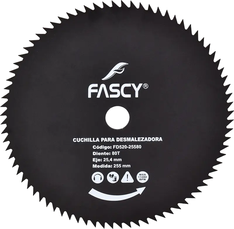 CUCHILLA PARA DESMALEZADORA 255MM 40T