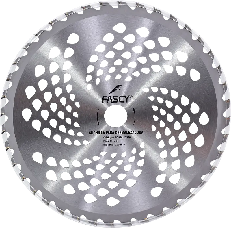 CUCHILLA PARA DESMALEZADORA TCT 255MM 40T