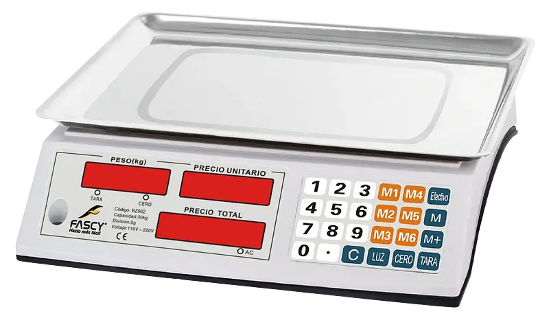 BALANZA DIGITAL DE MESA FASCY BZ962 30KG BI-V