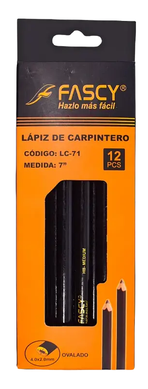 LÁPIZ CARPINTERO OVALADO LC71