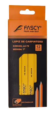 LÁPIZ CARPINTERO RECTANGULAR LC72