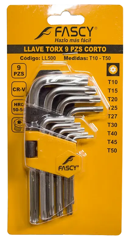 LLAVE TORX 9 PZS