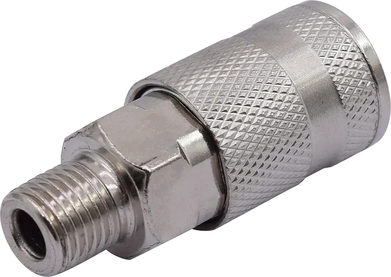ACOPLE RÁPIDO MACHO FASCY AB121 1/4" BSP PLATEADO