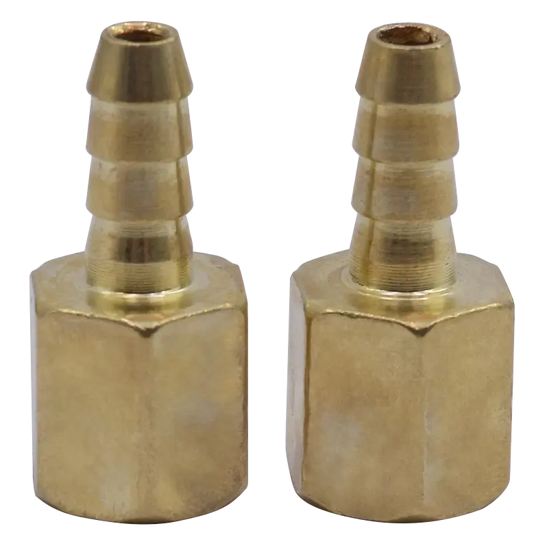ADAPTADOR MANGUERA HEMBRA FASCY AC13082 1/4" NPT 8MM DORADO 2PZS